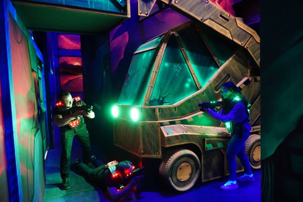Combat de joueurs du laser game